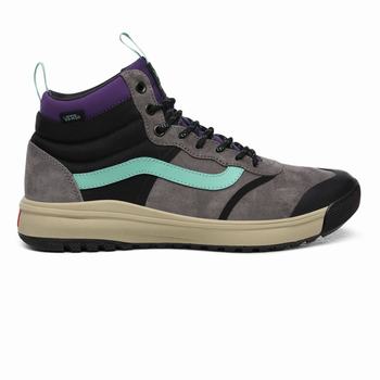 Damske Kotnikove Tenisky Vans MTE UltraRange Hi DL Tmavo Siva/Tyrkysové VA63DJNVU